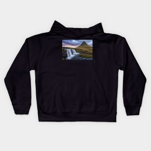 Running Away from the Setting Sun Kids Hoodie